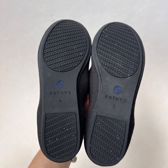 Rothy’s The Flat Women’s Black Solid Knit Flats, Size 6 - Picture 5 of 7